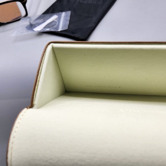 Burberry B2079 Eyeglasses Black Brown Rectangular Full Rim Frame 54-17-140 3199 - Picture 5 of 14